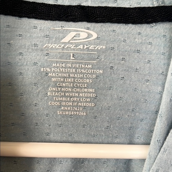 Men's Hooded Blue Shirt - Picture 2 of 4